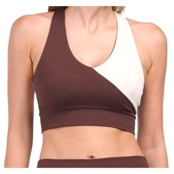 Wilo The Label WL-239 Women Sz S Chocolate Brown Flare Leg Leggings & Sports Bra - Picture 13 of 15